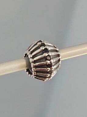 Authentic Pandora Retired Show Stopper Charm with Black Zirconia – 790545CZK